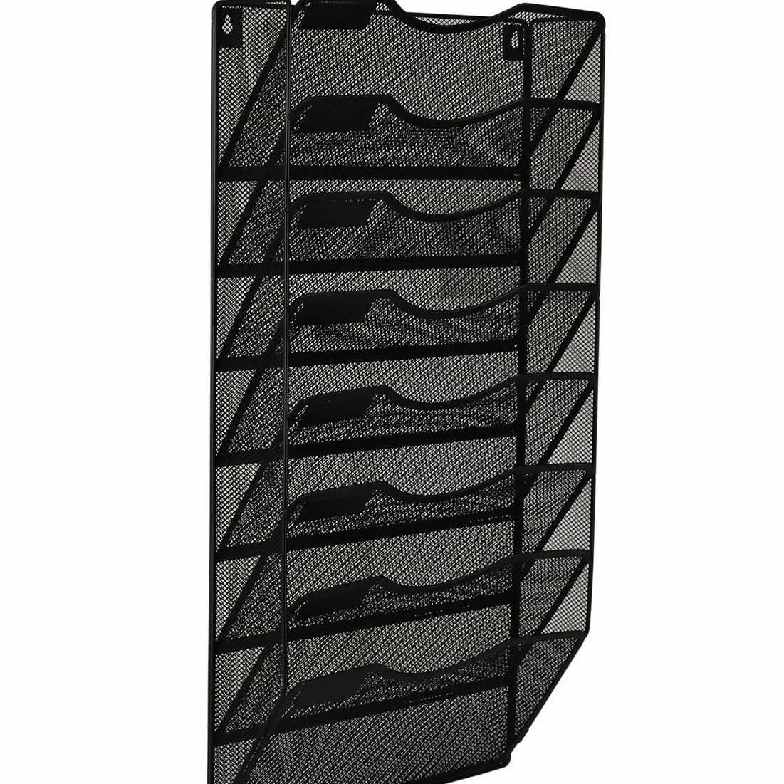 Wall-Mounted 8-Section File Organizer Hanging File Rack for Storage