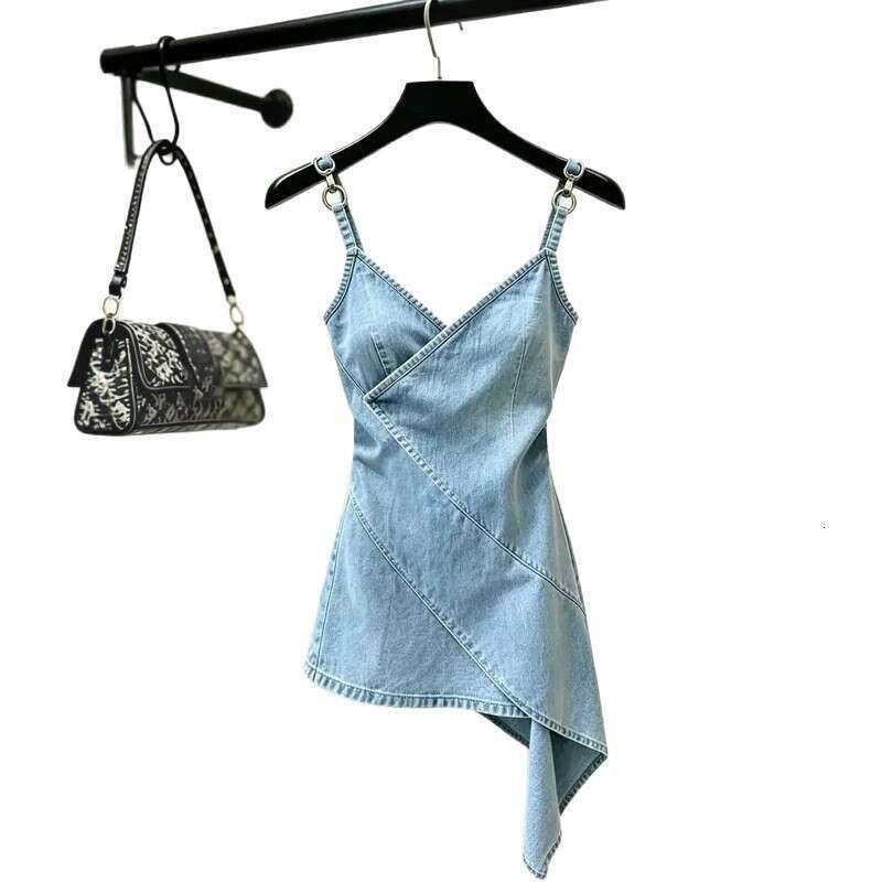 Elegant Stylish Denim Suspender For Women High-End Feel