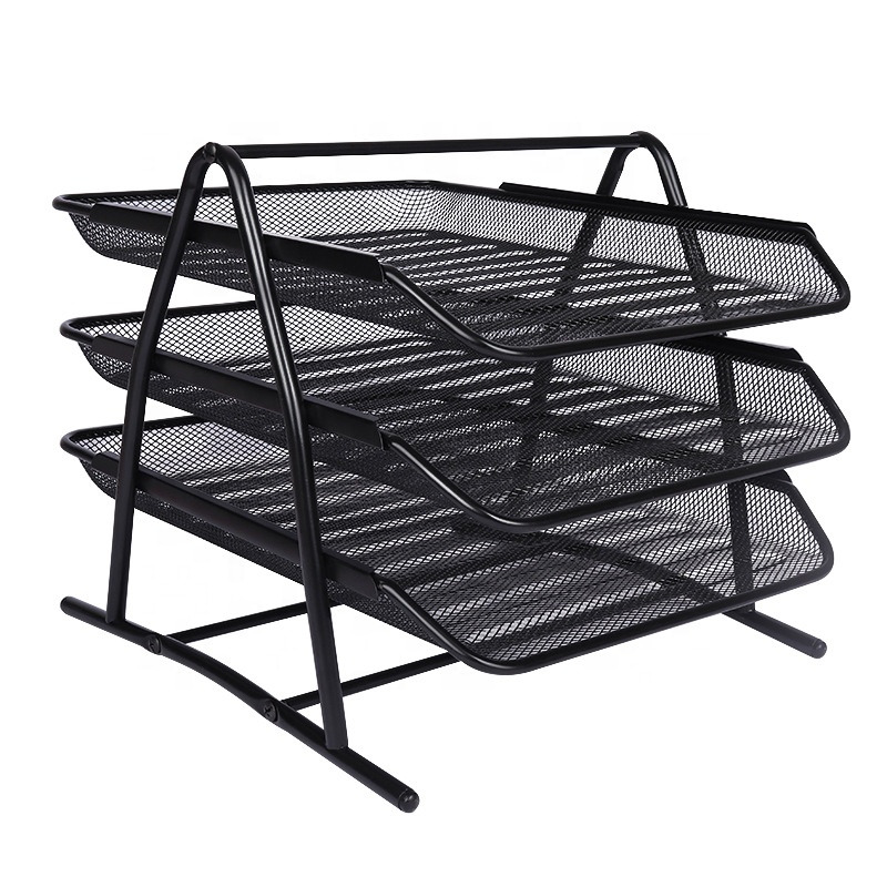 Office Supplies 3 Layer File Rack File Storage Data Rack Data Rack Drawer Type File Tray