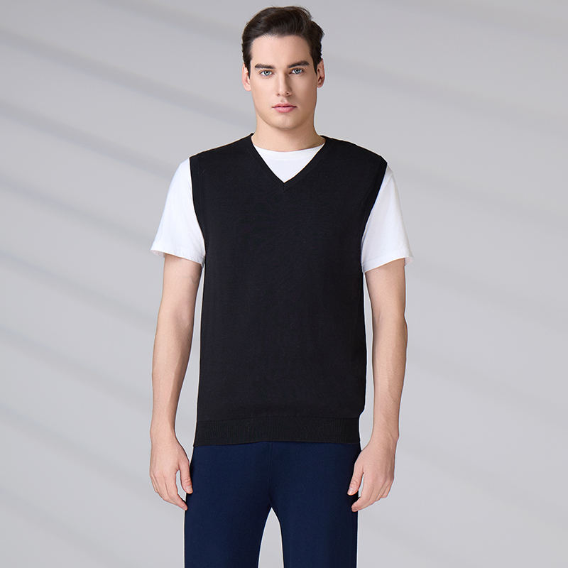 Men's V Neck Sleeveless Sweater Vest ...