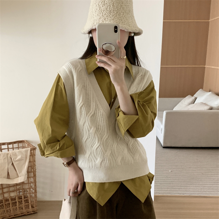 Vest Sweater Fashion Sweater 100% Wool