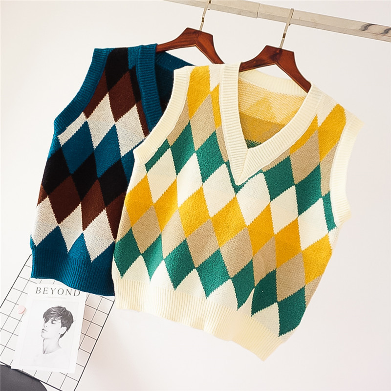100% Cotton Vest Sweater Women Sleeveless ...