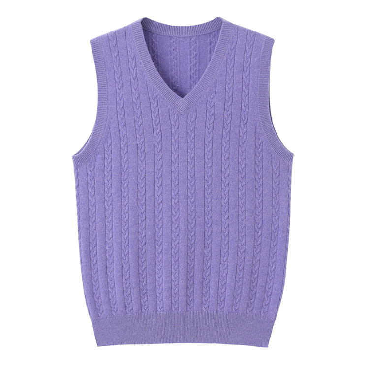 Women's Wool Cashmere Cable Knit Solid ...