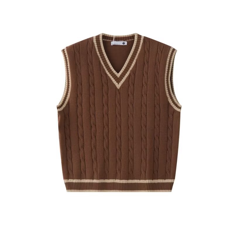High Quality Sleeveless Sweater Male Loose ...