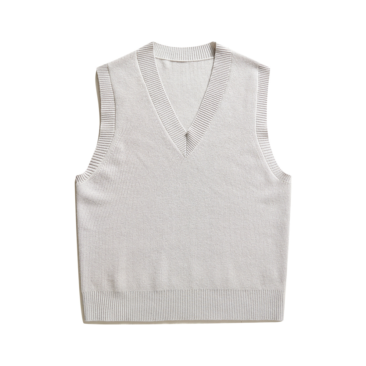 Wool Vest Men's V-neck Sleeveless Sweater Vest