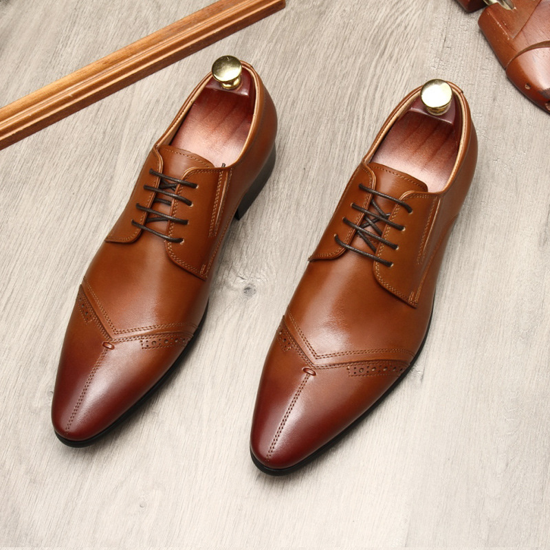 Men's Stylish Business Casual Soft Leather Shoes