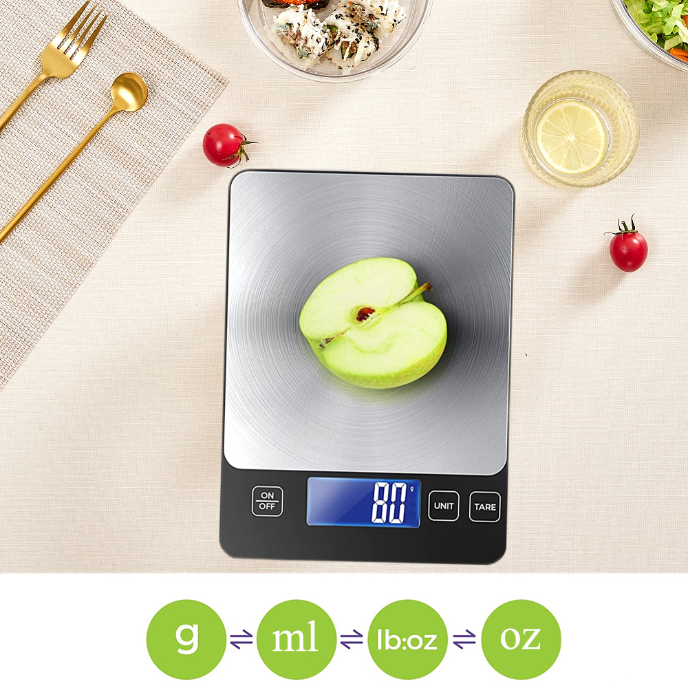 Home LCD Display Baking Digital Kitchen Scale Food...