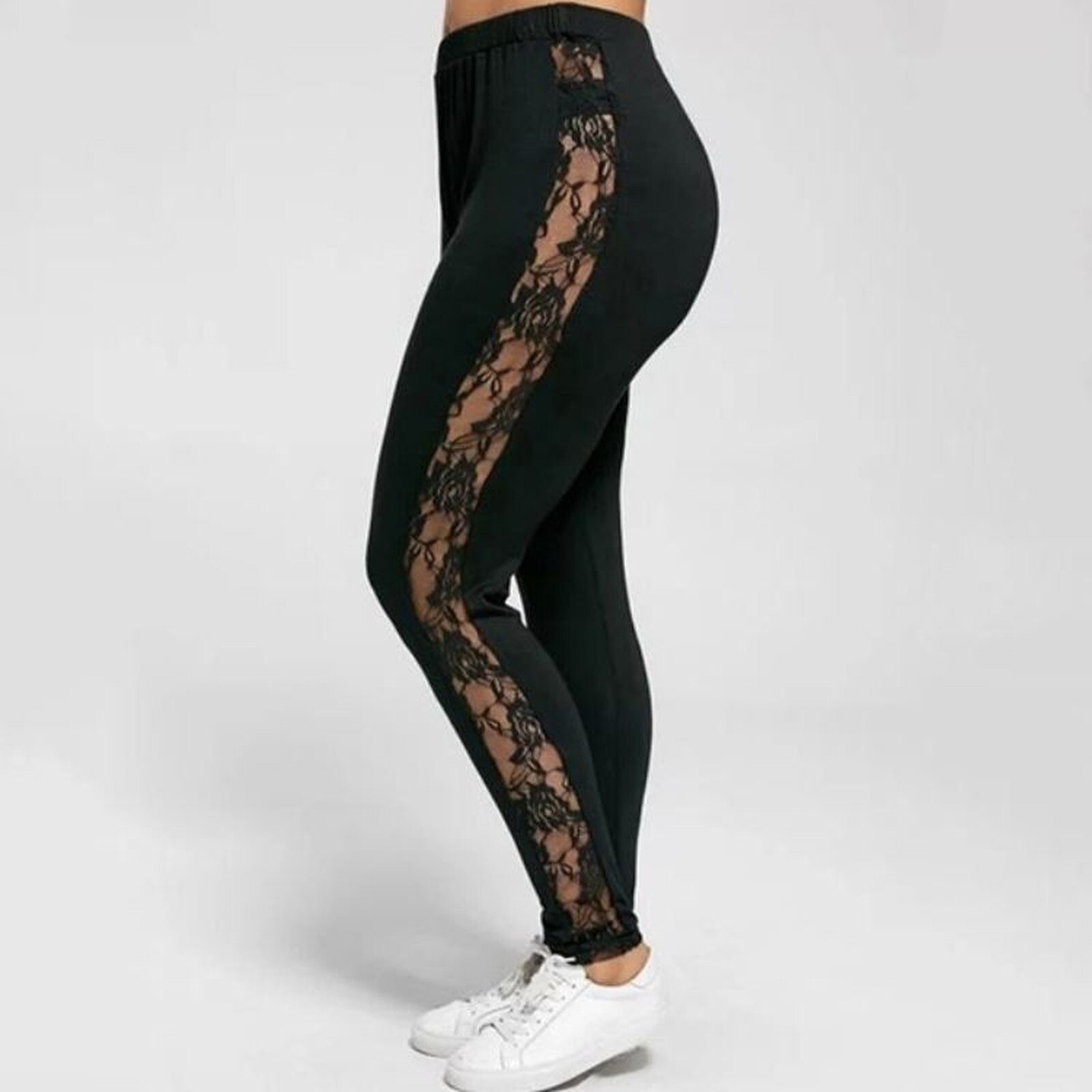 Women's Lace Plus Size Yoga Pants Sport Fitness Leggings Women Gym ...