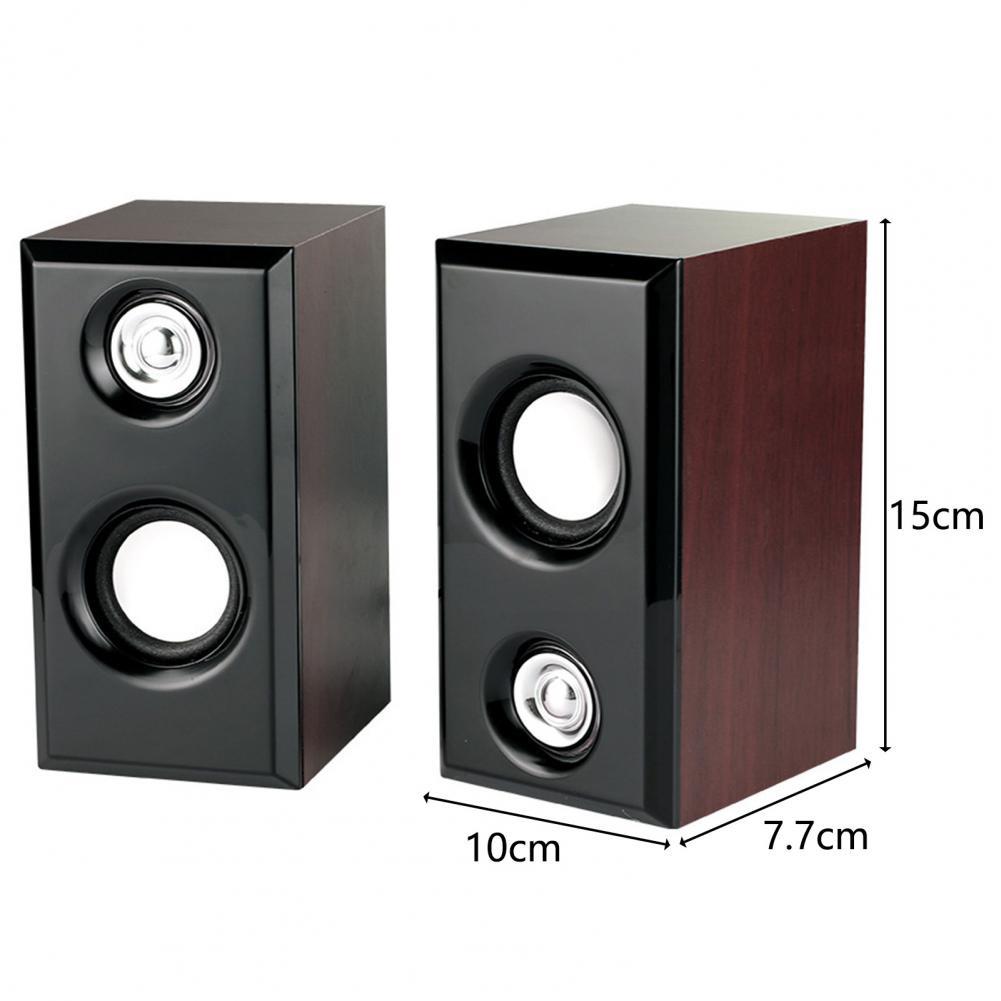 BOBTOT Mini Bluetooth Computer Speaker – USB Powered Portable Soundbar With Subwoofer (Black, Open Box)