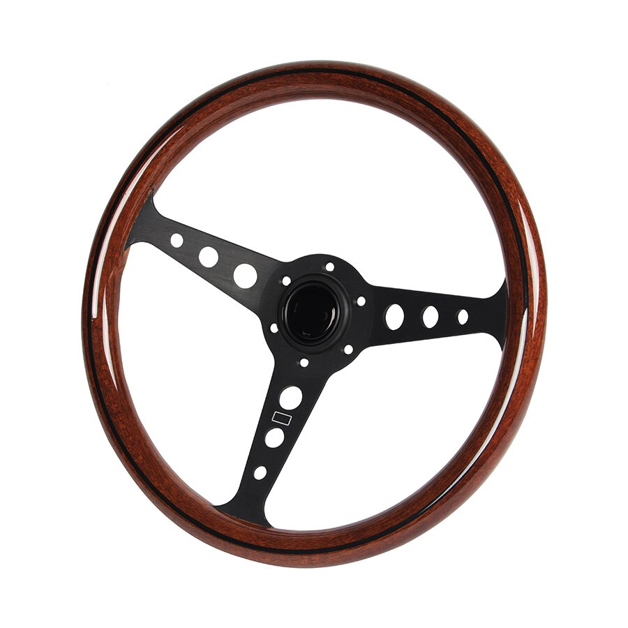 358mm Deep Dish Drifting Steering Wheel Universal Copy wood Aluminum Car Auto Racing Sport Steering Wheel Accessories