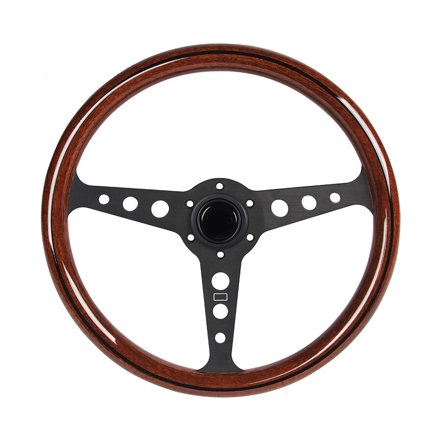 358mm Deep Dish Drifting Steering Wheel Universal Copy wood Aluminum Car Auto Racing Sport Steering Wheel Accessories