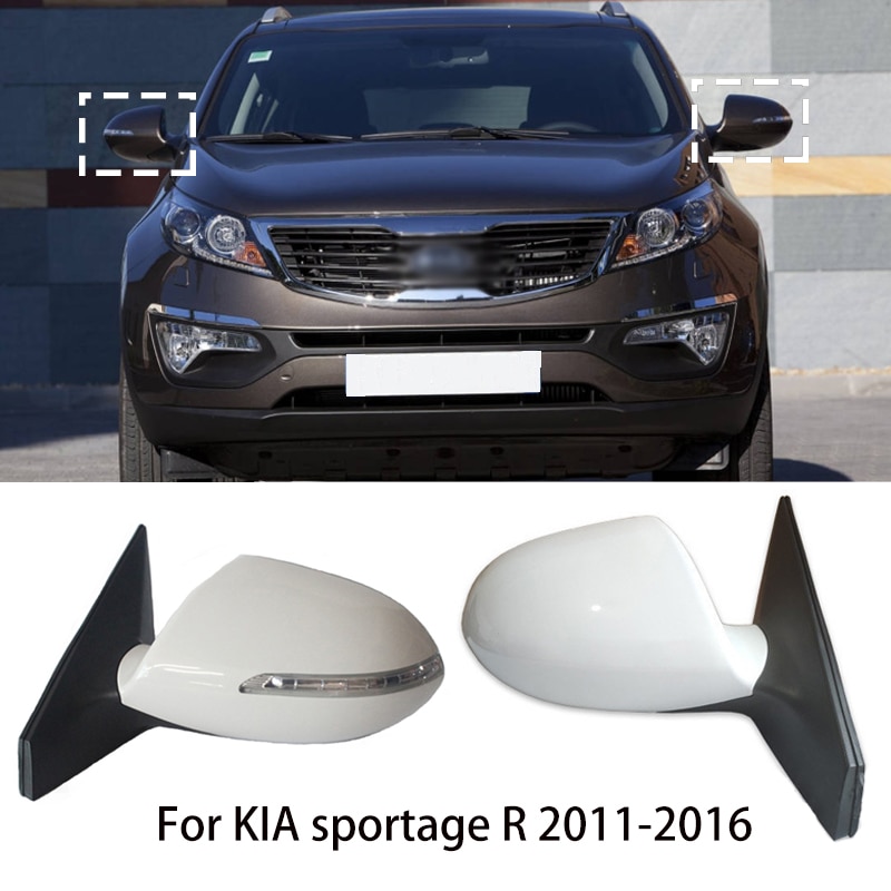 thumbnail image 2 of LED Mirror Turn Signal Light For Kia Sportage 2011-2016 - Side Mirror Indicator Housing Cover (Pair) 2 of 14