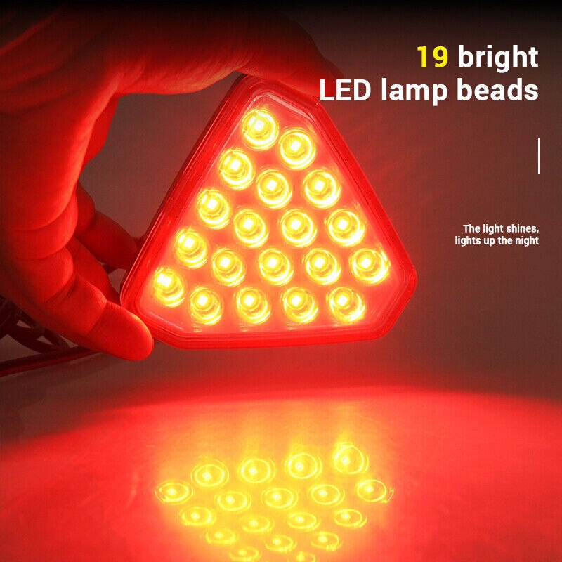 Universal F1 Style LED Third Brake Light, 12 Red LED With Red Lens, Bolt-On Rear Stop Lamp