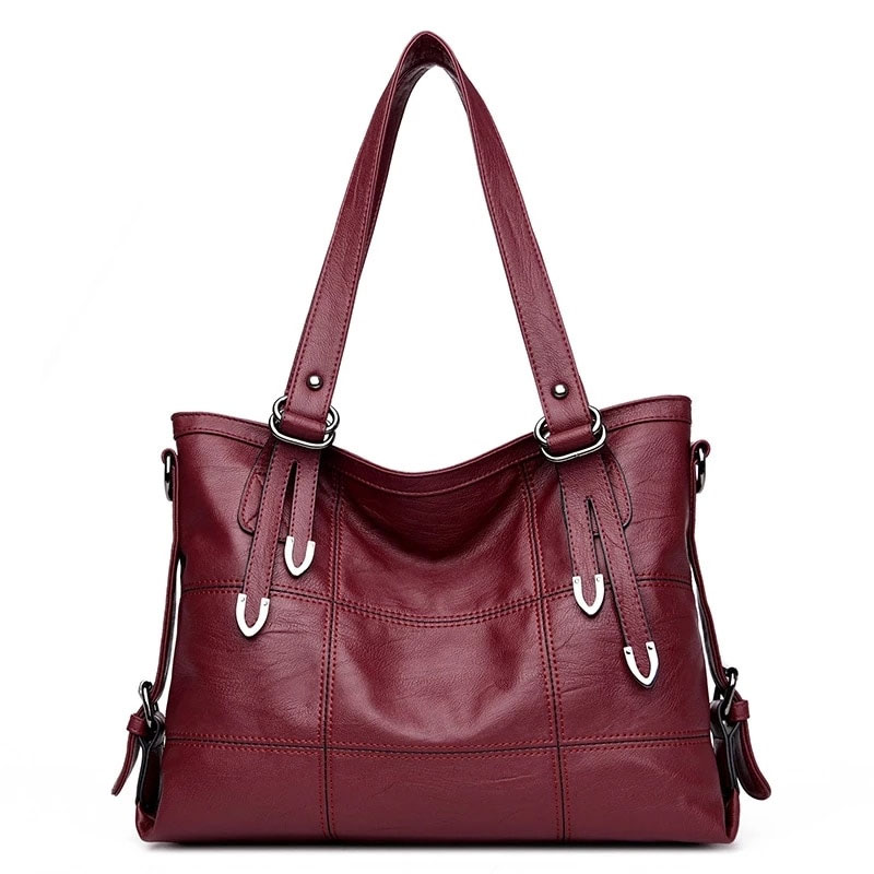 Womens PU Leather Handbags Designer Fashion Soft Shoulder Bags for Women Crossbody Bags Top-Handle Bags