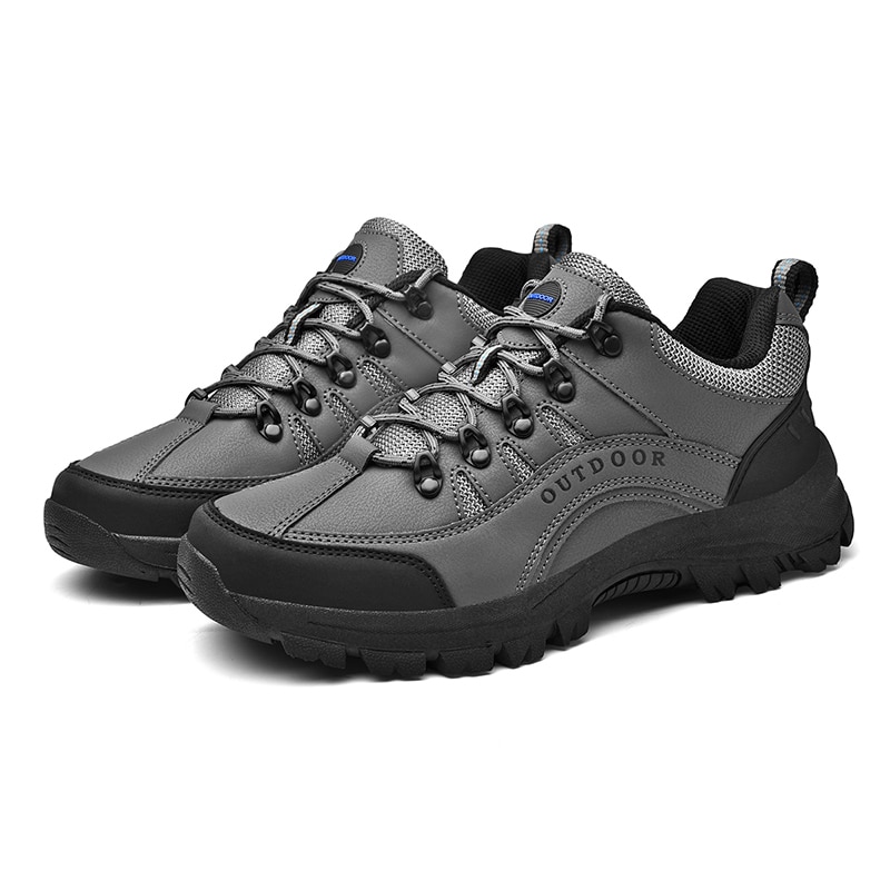 Men Outdoor Shoes For Men Lace Up Sport Casual Camping Trekking Hiking ...
