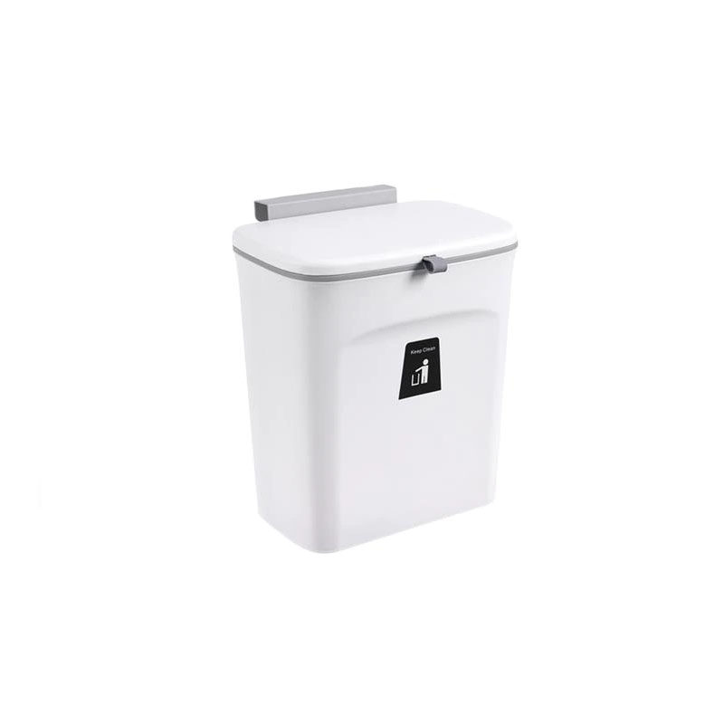 Wall Mounted Trash Can With Lid Waste Bin Kitchen ...