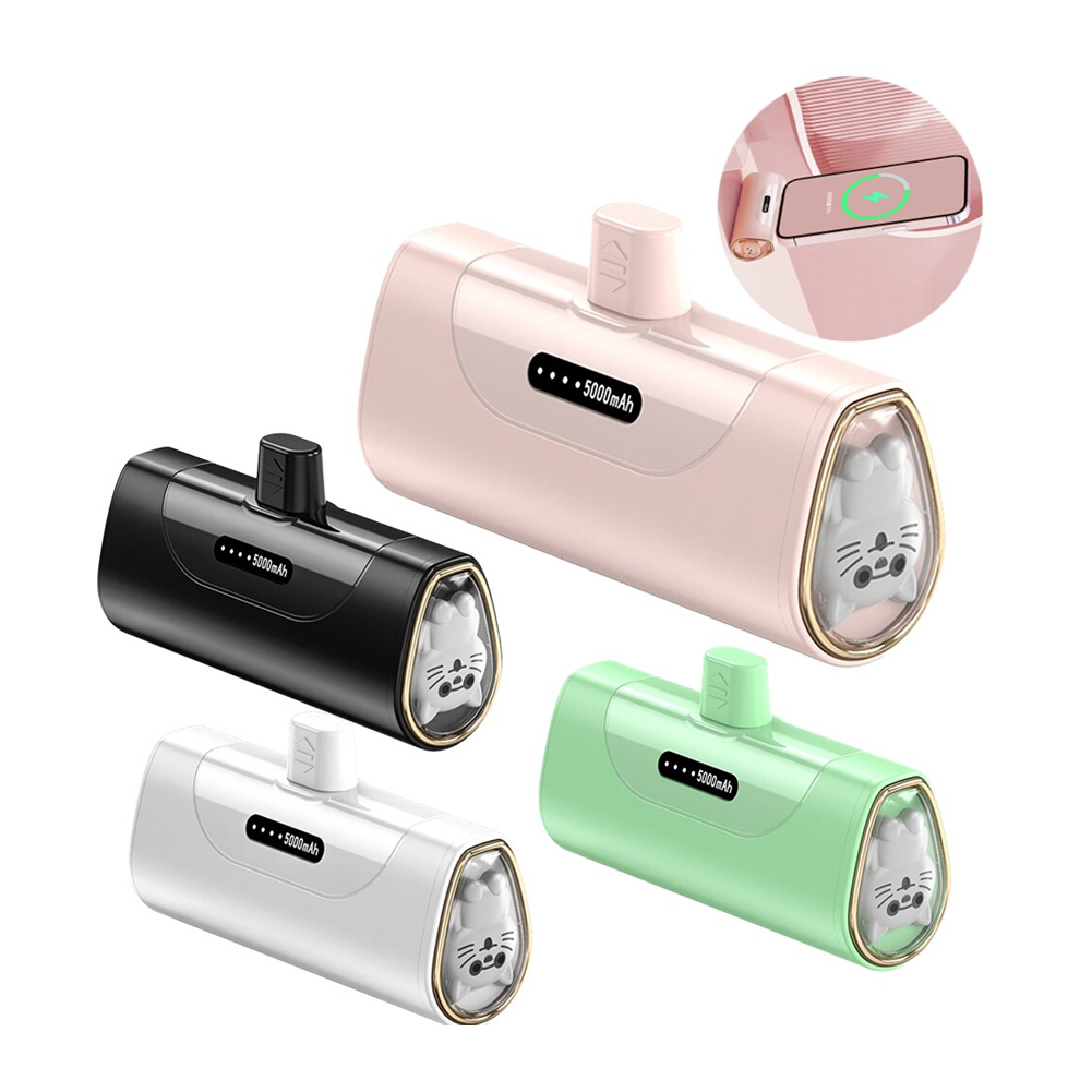 Mini Power Bank 5000mAh Mobile Battery Portable Charger Phone Spare External Battery For iPhone Samsung Xiaomi Huawei Android