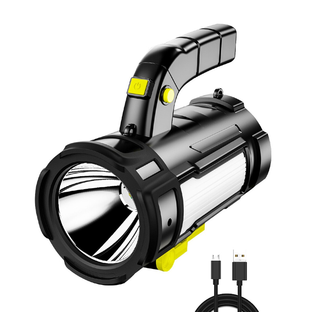 6000mAh High Power Searchlight USB Rechargeable Spotlight Flashlight Power Bank Lamp Powerful Torch Waterproof Camping Lantern