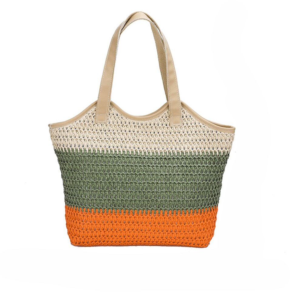Straw Bag for Women Handbags Large Capacity Tote Bag Rattan Bohemian Handle Shoulder Bag Summer Beach Holiday Raffia Woven Bag