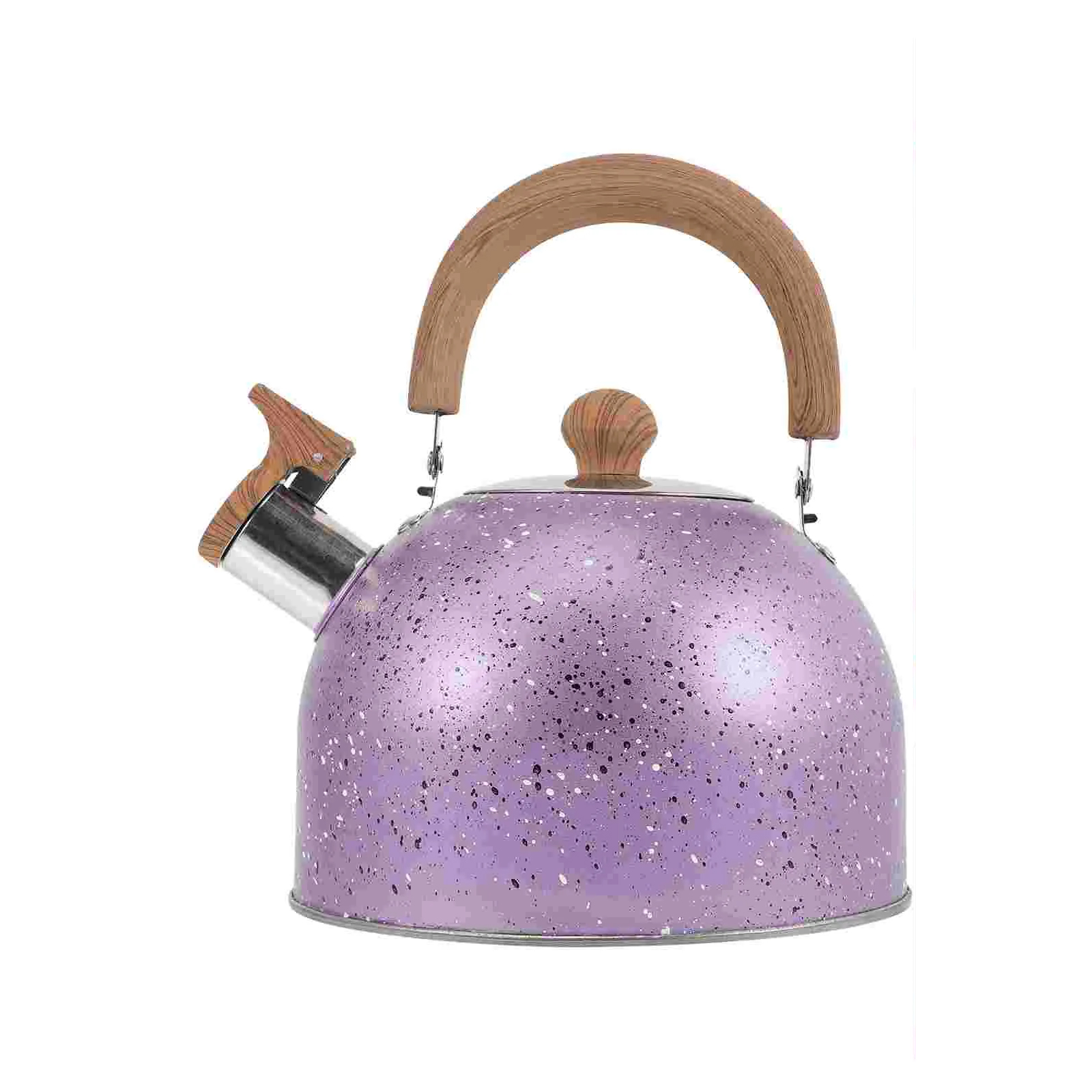 Camping Tea Kettle Water Gas Stove Kettle Convenient Practical Boiling Purple Stainless Steel Metal Make