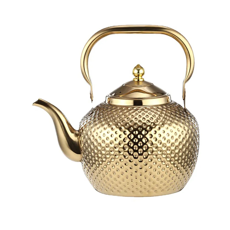 Teapot 304 Stainless Steel Water Tea Kettle Induction Cooker Stove Teapot Drinkware Kitchen