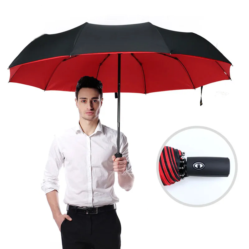 Windproof Double Layer Fully Automatic Resistant Umbrella