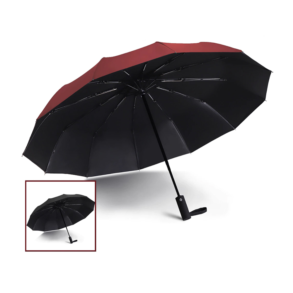 Windproof Automatic Folding Umbrella Female Male ...