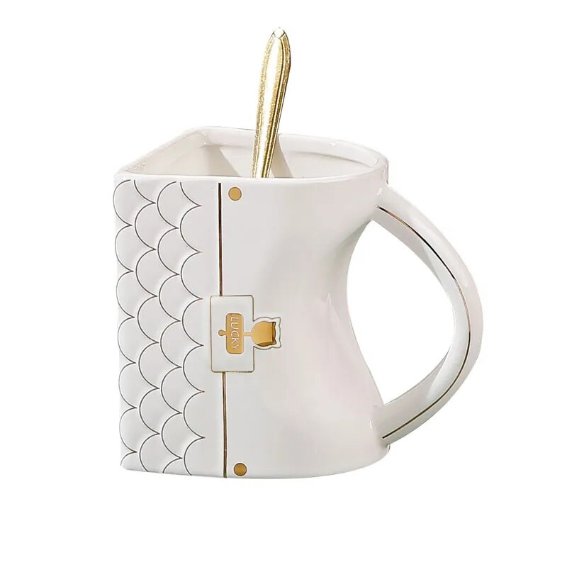 400ml Creative Handbag Shaped Ceramic Mug ...