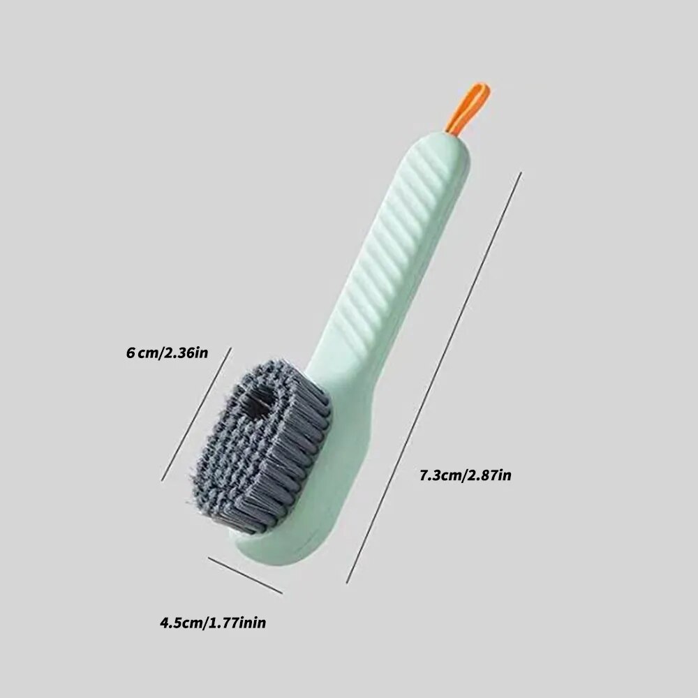 Multifunctional Liquid Shoe Brush Soft Bristled Shoe Brush Long Handle Brush Clothes Brush 2600