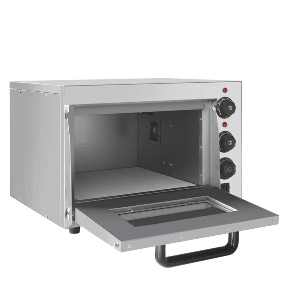 Electric Pizza Oven Baker Oven Single Layer Stainless Steel Baking Machine Commercial Bread Chicken Food Cookie