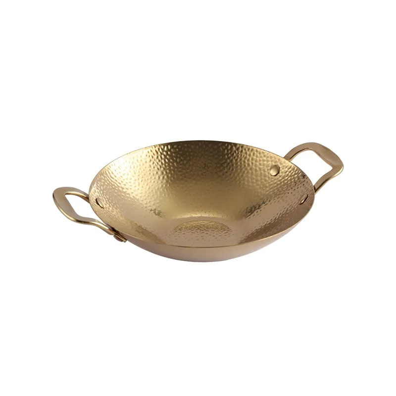 Stainless Steel Stewed Pot Hot Pot Commercial Alcohol Stove Dedicated Pot Binaural Small Hot Pot Basin