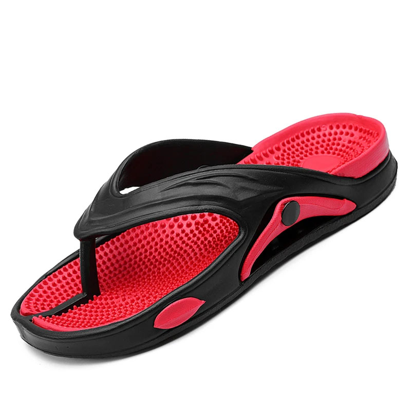 Summer Men's Flip-flops Massage Granule Men Slippe...