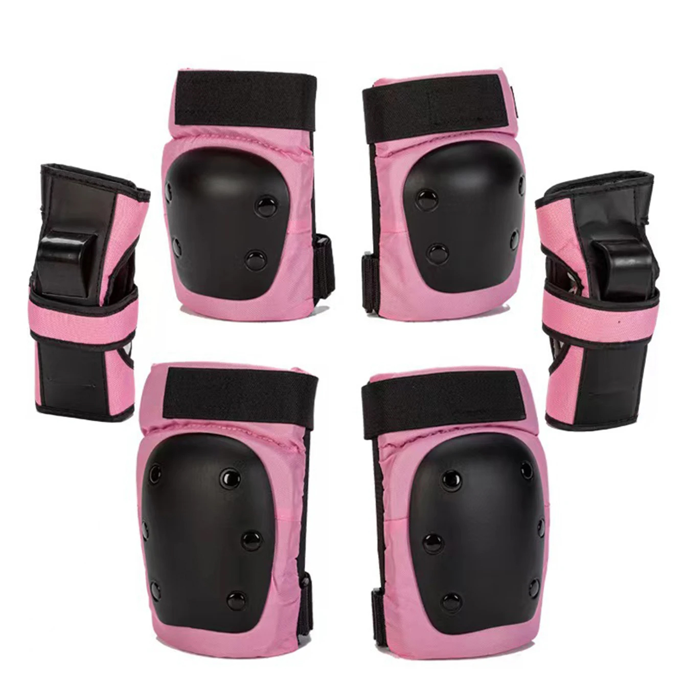 6Pcs/set Adult Child Knee/Elbow Pads With Kneesavers Elbowsavers Wrist Savers Protective Gears For Skateboard Bicycle Roller