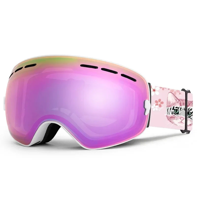 Ski Goggles Men's and Women's Double-Layer Anti-Fog Ski Goggles Large Spherical Goggles Equipment Gift