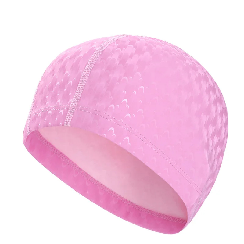 New Swimming Accessories PU Swim Pool Hat Adult Men/Women Ear Protection Polyurethane Non-slip Professional Swimming Cap