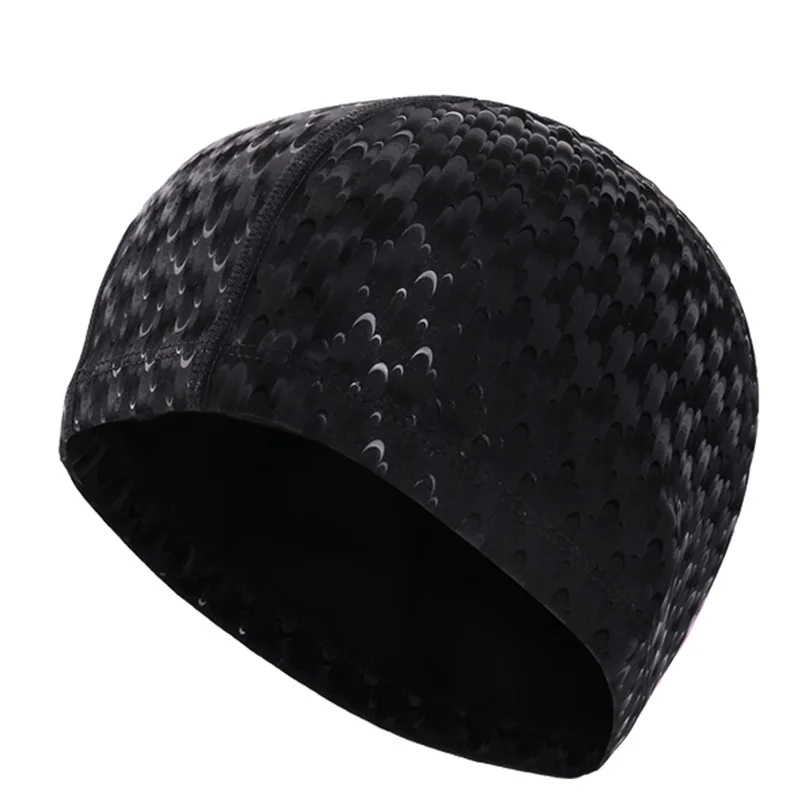 New Swimming Accessories PU Swim Pool Hat Adult Men/Women Ear Protection Polyurethane Non-slip Professional Swimming Cap