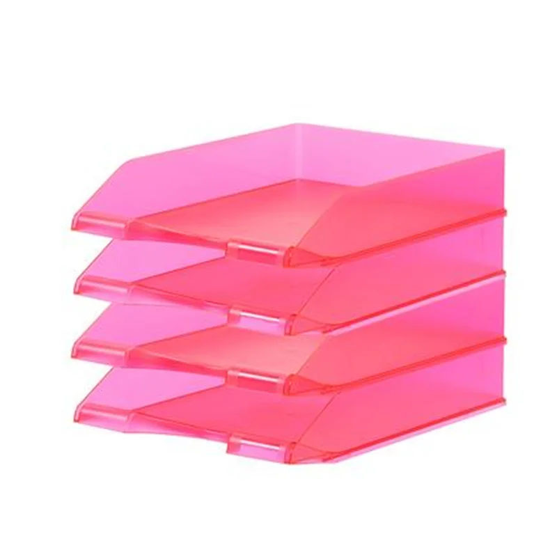 Horizontal Multi-layer Stackable File Holder Offic...