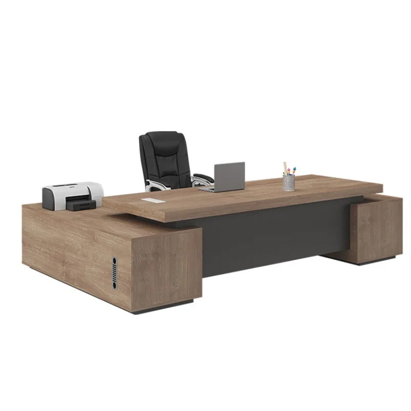 Computer Desks Solid Wood Boss Office Table Modern CEO Manager Executive Desk Luxury Boss Office Furniture