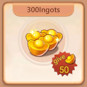 hree Kingdoms-Devouring 300 Ingots First Recharge Gift 50 Ingots(Only available once, please do not repeat purchase)