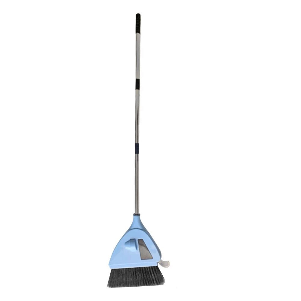 2-in-1 Sweeper Cleaning Tool Built -in Vacuum Broom with Cordless Vacuum Cleaner Lazy Broom Track Brooms Cleaning Brush