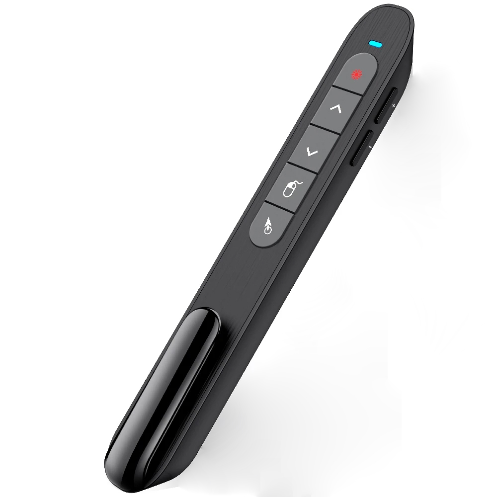 Rechargeable Wireless Presenter With Mouse For PPT Presentation Red Light Pointer PowerPoint Clicke