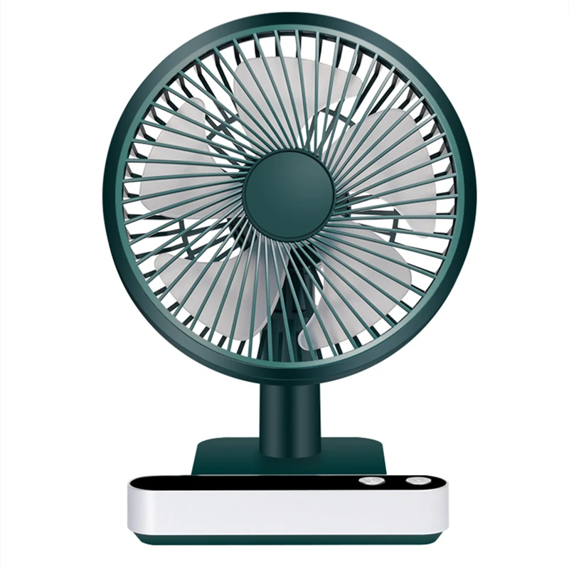 Mini USB Portable Electric Fan Smart Rechargeable 4 Gear Adjustable Silent Air Cooler For Office Household Traveling