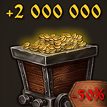 2000000 Gold coins