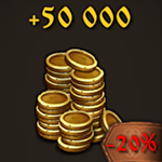 50000 Gold coins