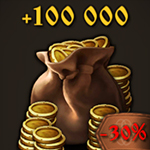 100000 Gold coins