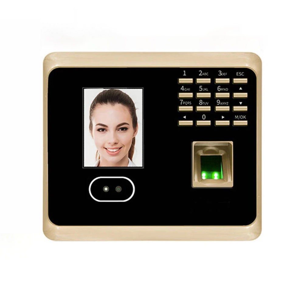 Biometric Fingerprint Face Recognition Time Attendance Machine System With keyboard Facial Time Clock