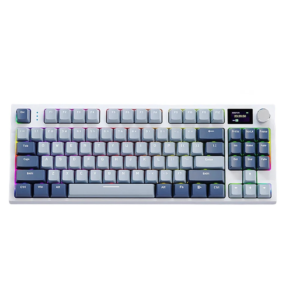 Gaming Keyboard 87 Keys Mechanical Wired/Wireless Computer Keyboard With Colorful Backlight Keyboard