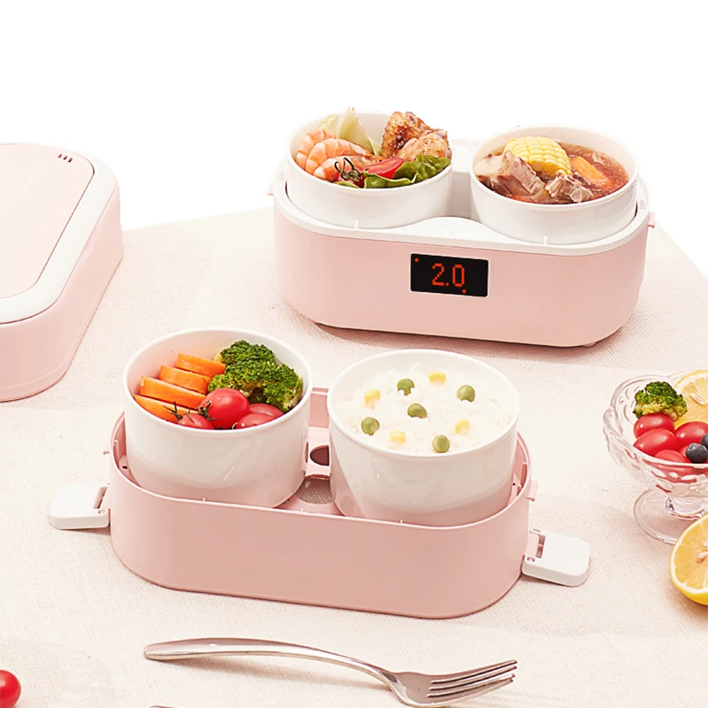 New Heated Food Portable 1.2l Capacity Smart Electric Insulated Lunch Box