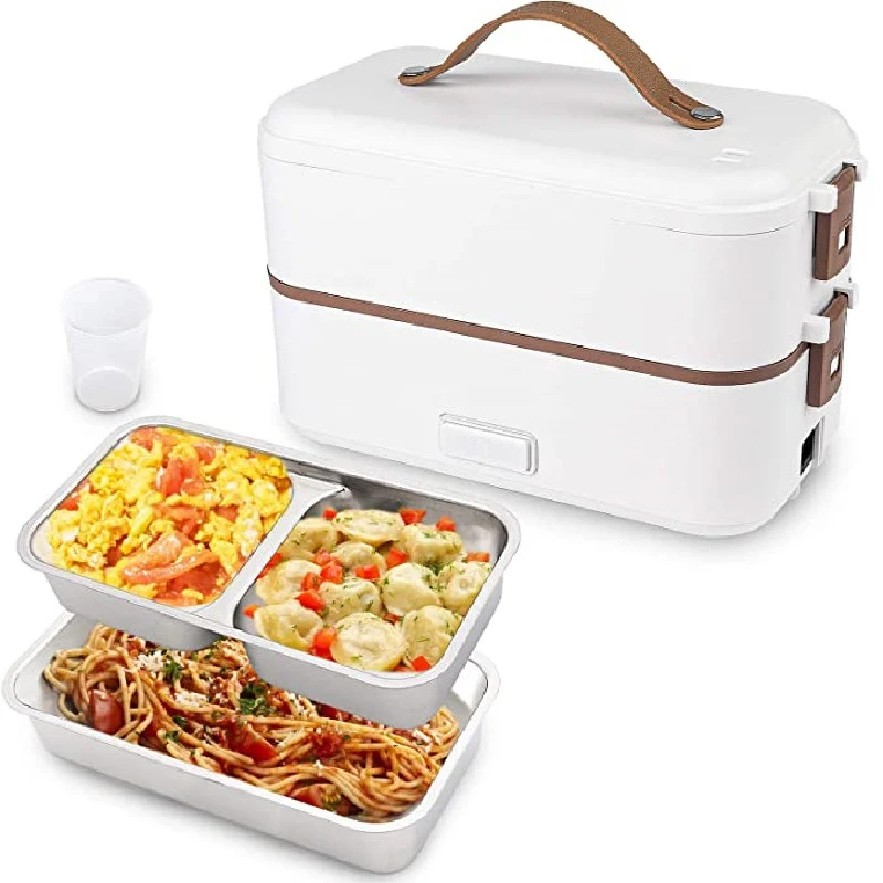 Portable Rice Cooker Heated Lunch Box Food Heater ...