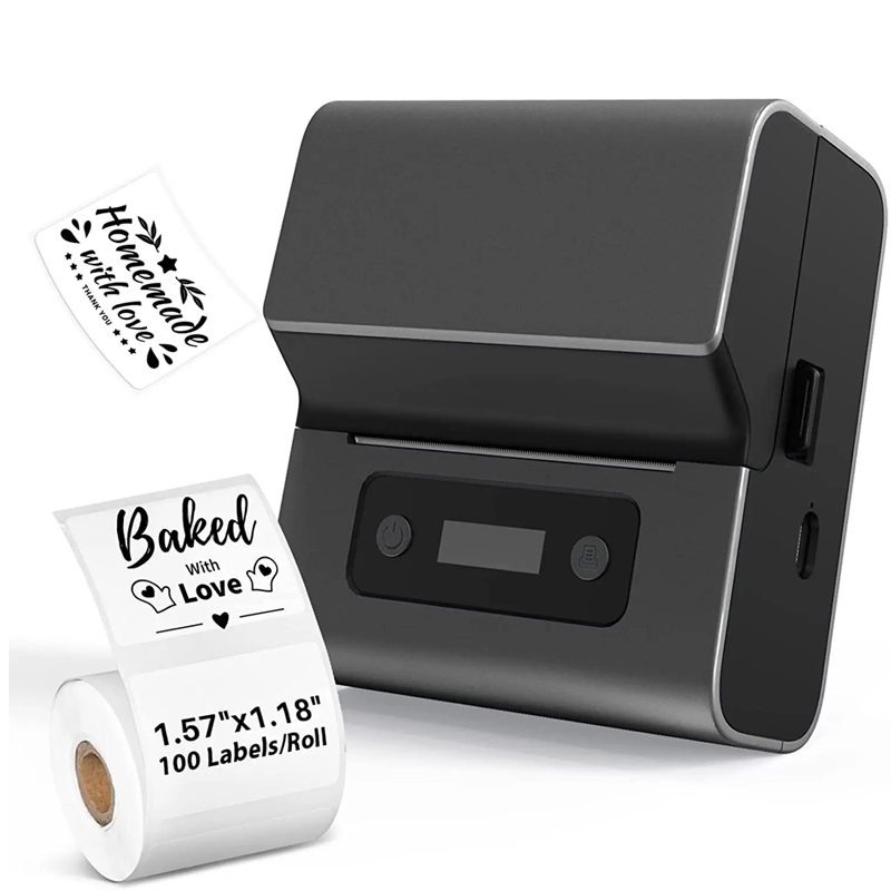 Label Makers- Barcode Label Printer Label Maker Bluetooththermal Printer For Small Business/Home Use